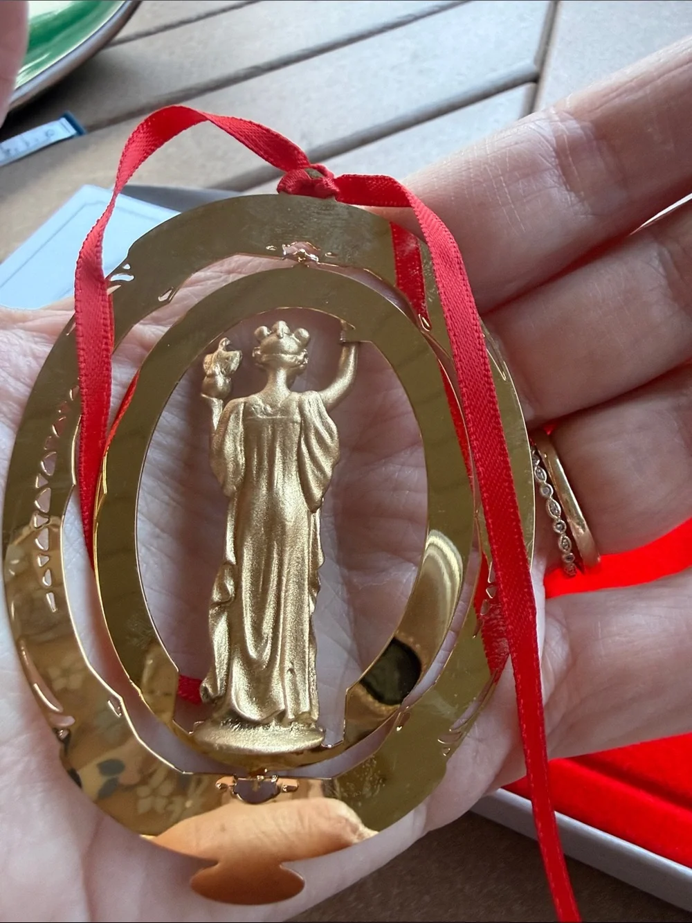 Wisconsin State Capitol Ornament 2005 24K Gold Plated